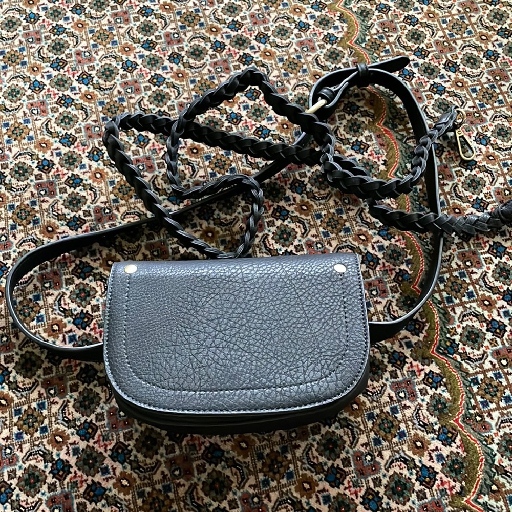 Anthropologie Black Convertible Crossbody/Belt Bag